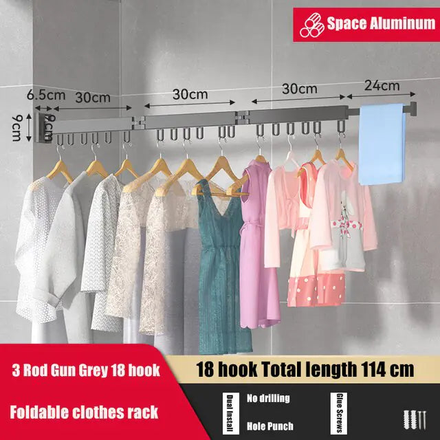 Retractable Clothes Rack